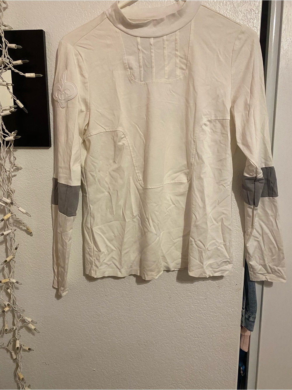 Women’s  Long-Sleeve Performance Shirt - White with Gray Accents
